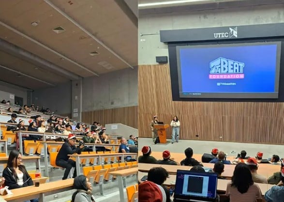 El auditorio de la UTEC lleno durante las charlas de Choco Devs